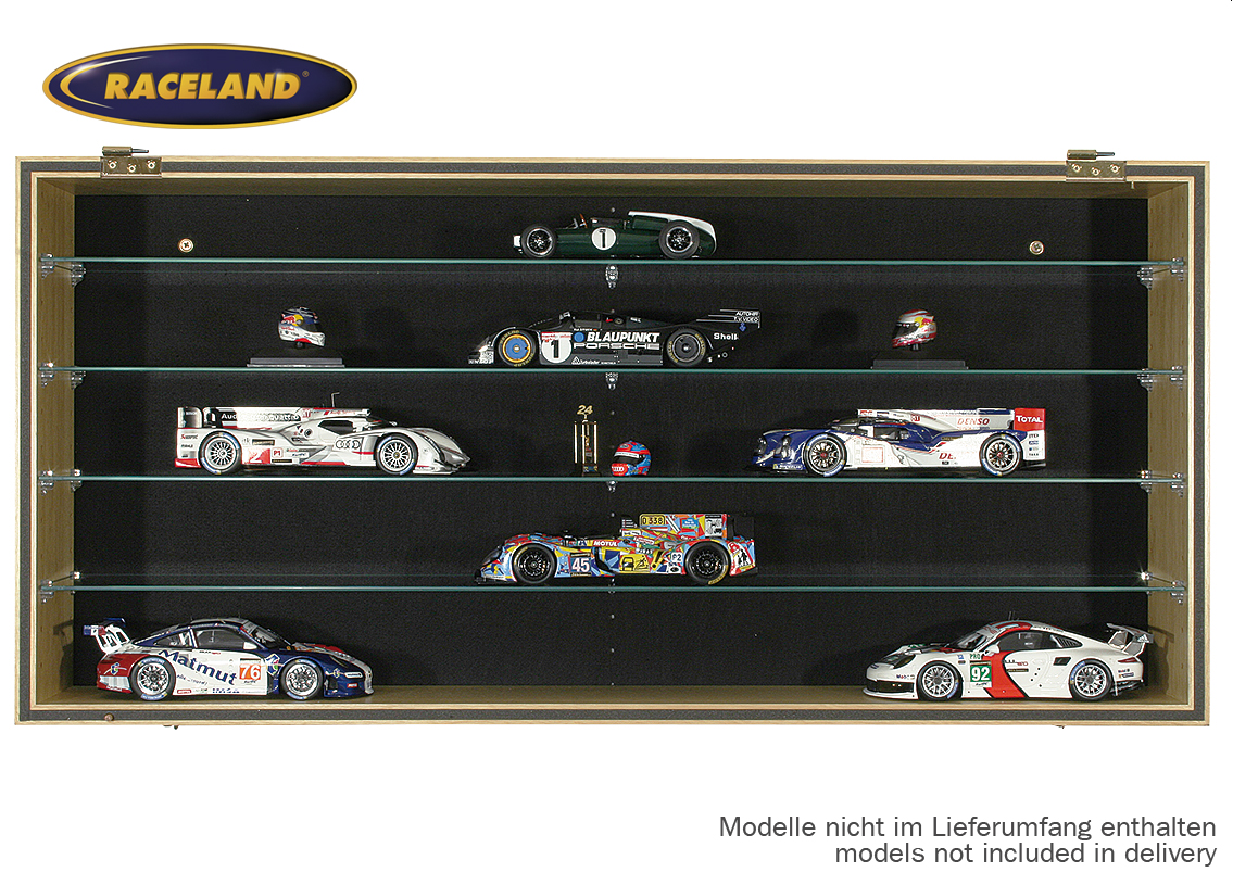 Wandvitrine Raceland, 100% staubdichte Sammlervitrine