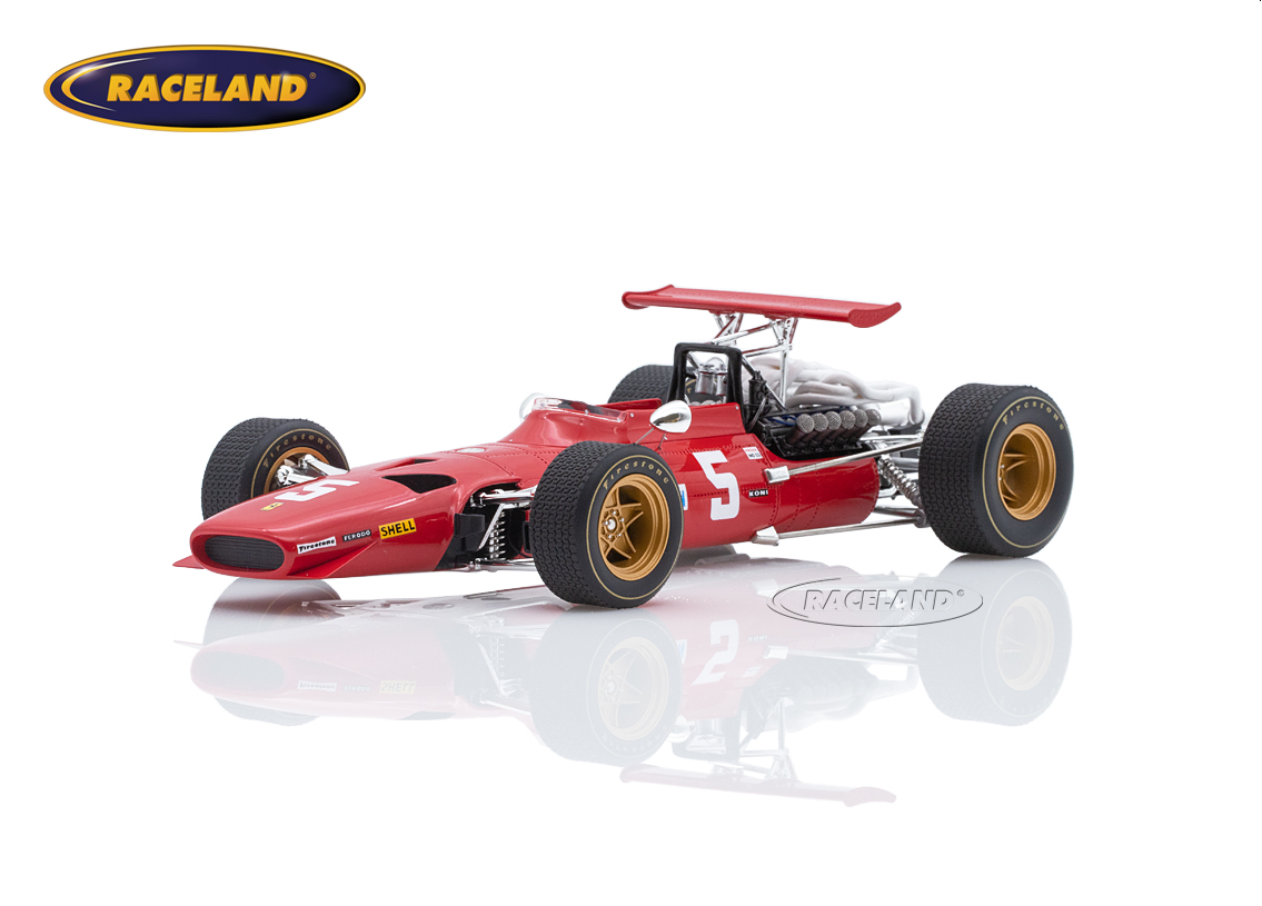 Ferrari 312/68 V12 F1 Scuderia Ferrari 2° GP England Brands Hatch 1968