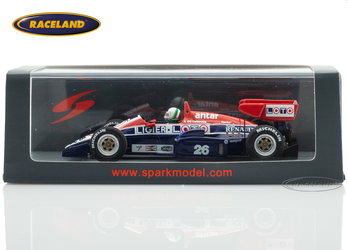 Ligier JS23 Renault V6 F1 Ligier Loto 7° GP Deutschland Hockenheim 1984