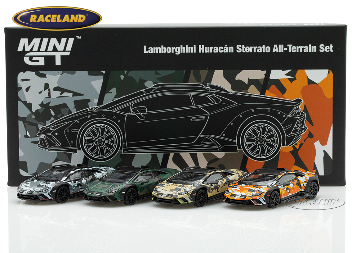 Lamborghini Huracan Sterrato All Terrarin Set mit 4 Modellen 2025