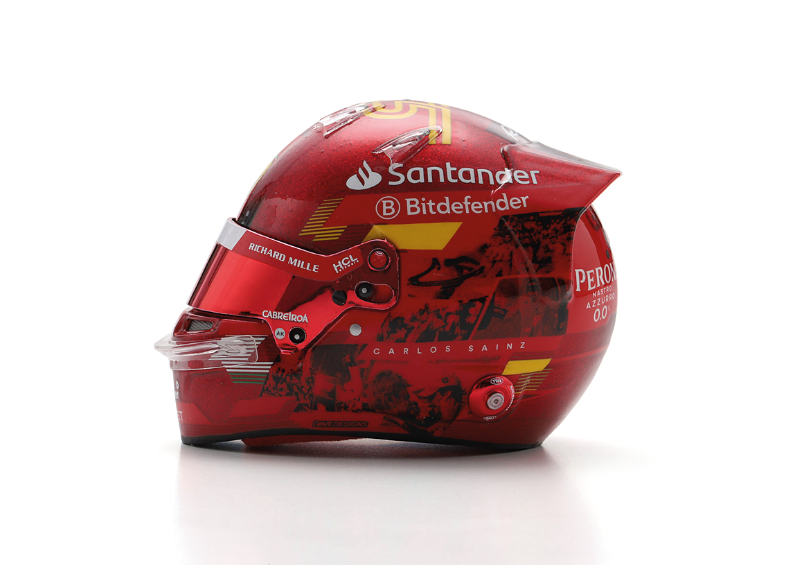Helm Scuderia Ferrari F1 2° GP Abu Dhabi 2024