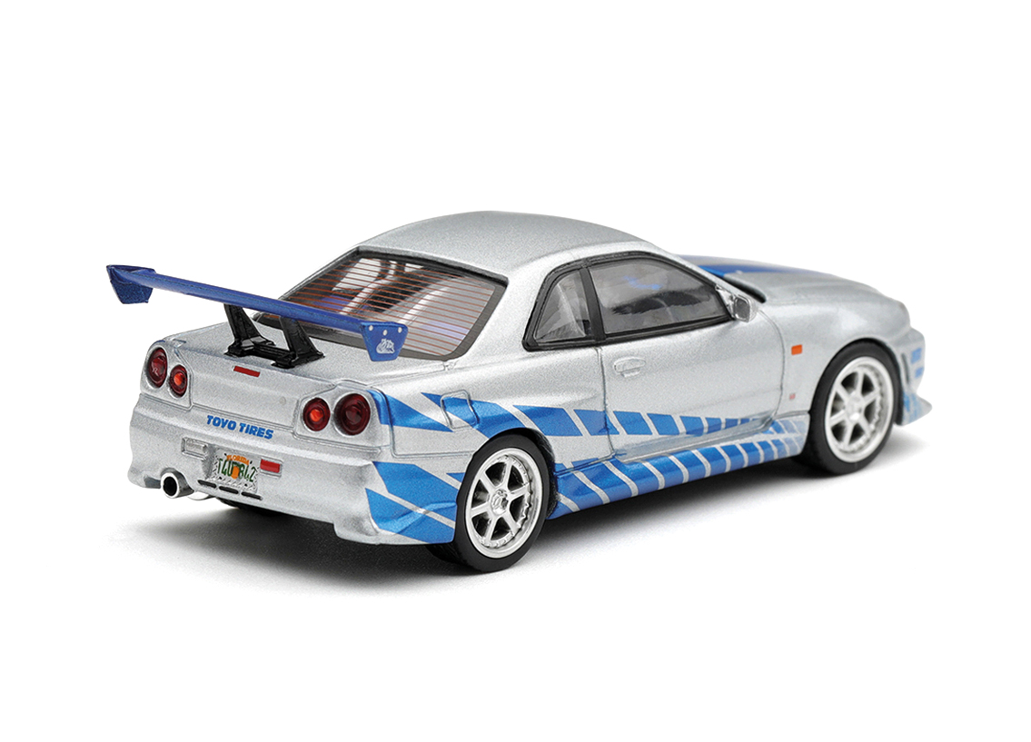 Nissan Skyline GT-R (R34) CWEST 2 Fast 2 Furious 2003 (Blister Pack)