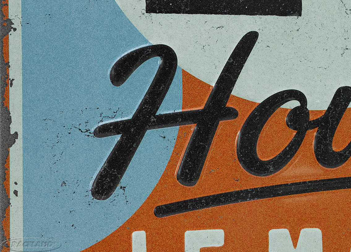 Blechschild 24h Le Mans - A century of Racing GULF Design 30 x 40cm
