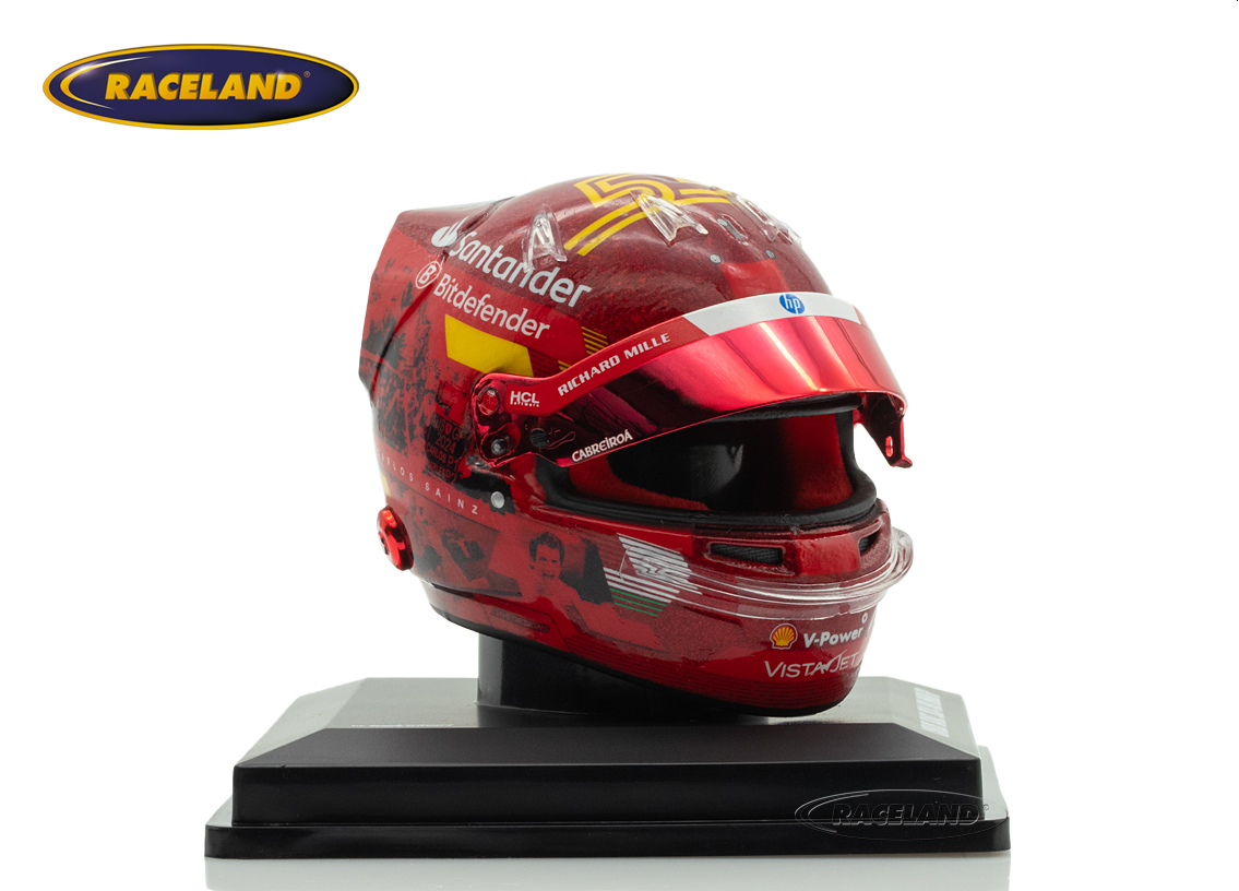 Helm Scuderia Ferrari F1 2° GP Abu Dhabi 2024