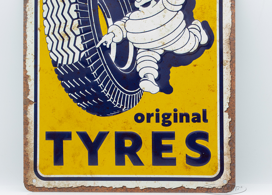 Blechschild Michelin Original Tyres Logo 20 x 30cm