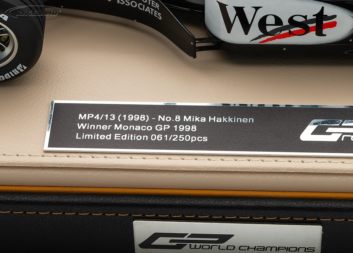 McLaren MP4/13 Mercedes F1 West Sieger GP Monaco Weltmeister 1998