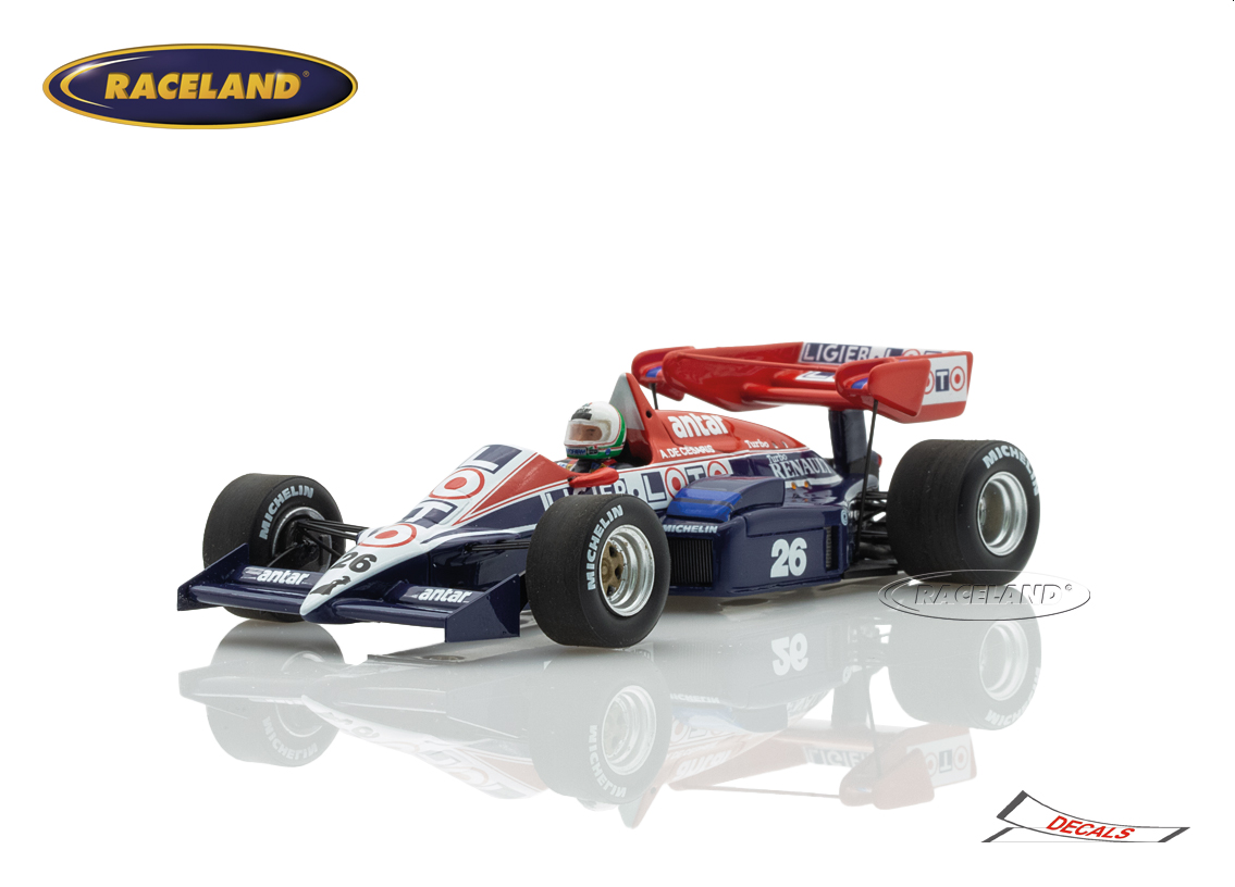 Ligier JS23 Renault V6 F1 Ligier Loto 7° GP Deutschland Hockenheim 1984