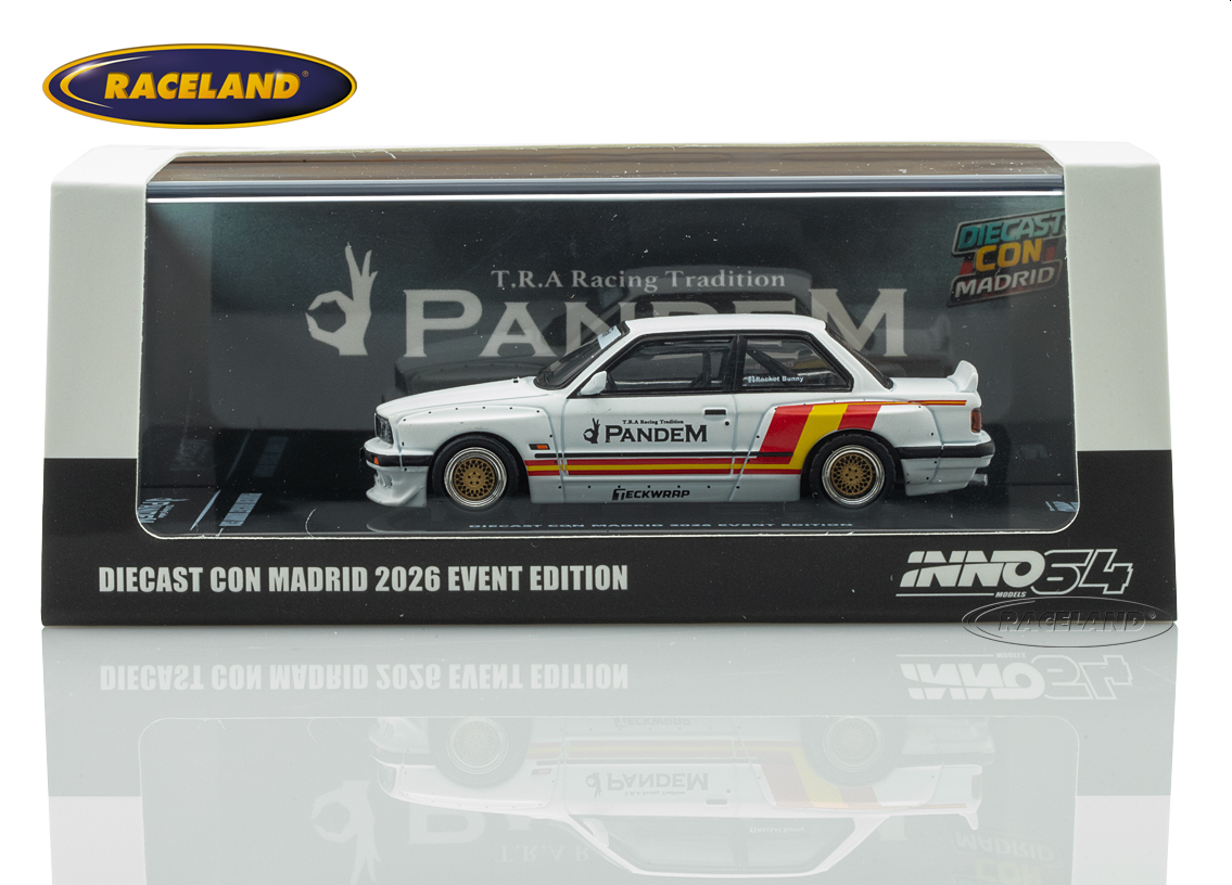 BMW E30 Pandem Rocket Bunny Diecast Con Madrid Event Edition 2026