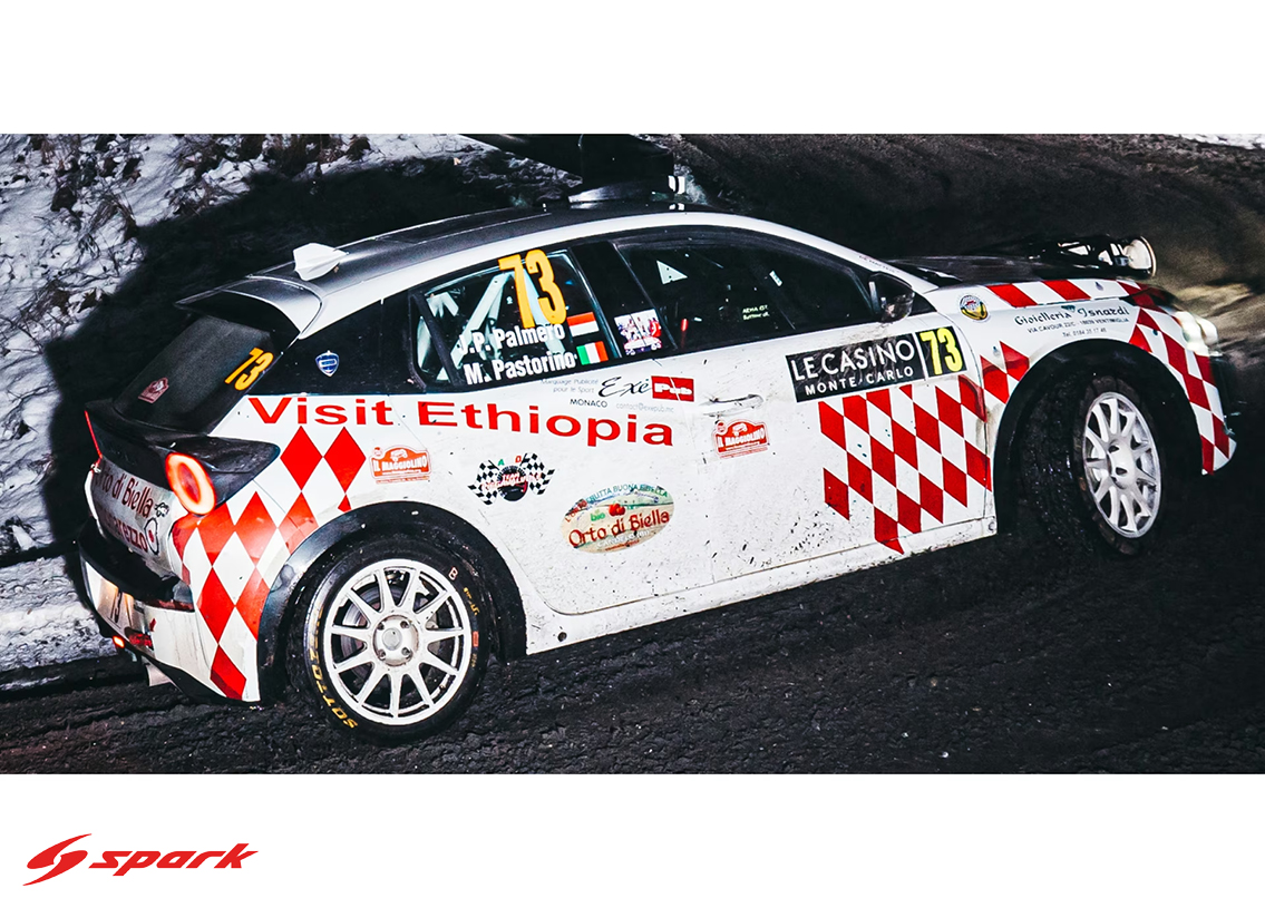 Lancia Ypsilon Rally4 HF Visit Ethiopia 45° Rallye Monte Carlo 2026