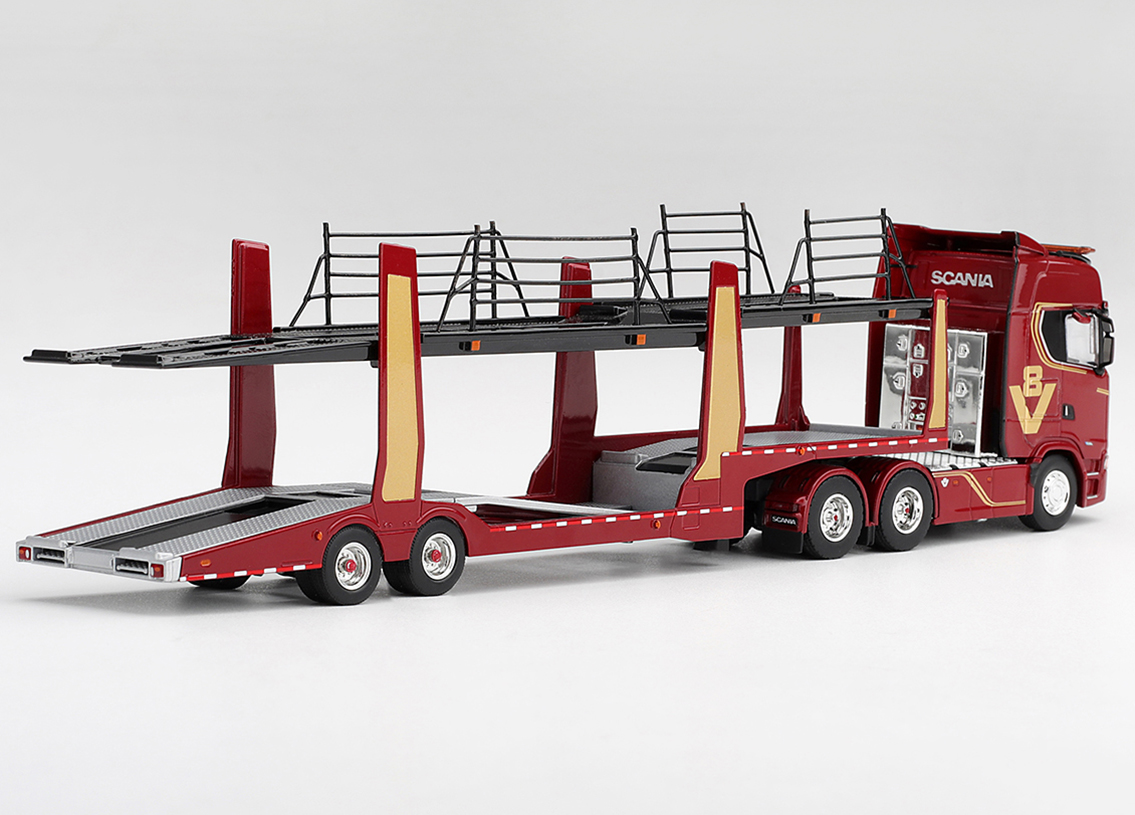 Scania 770S A6x4NA Car Transporter V8 50. Jubiläum - rot
