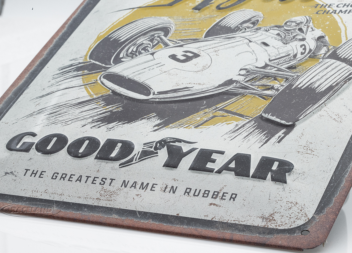 Blechschild Goodyear - Blue Strikes again 20 x 30cm
