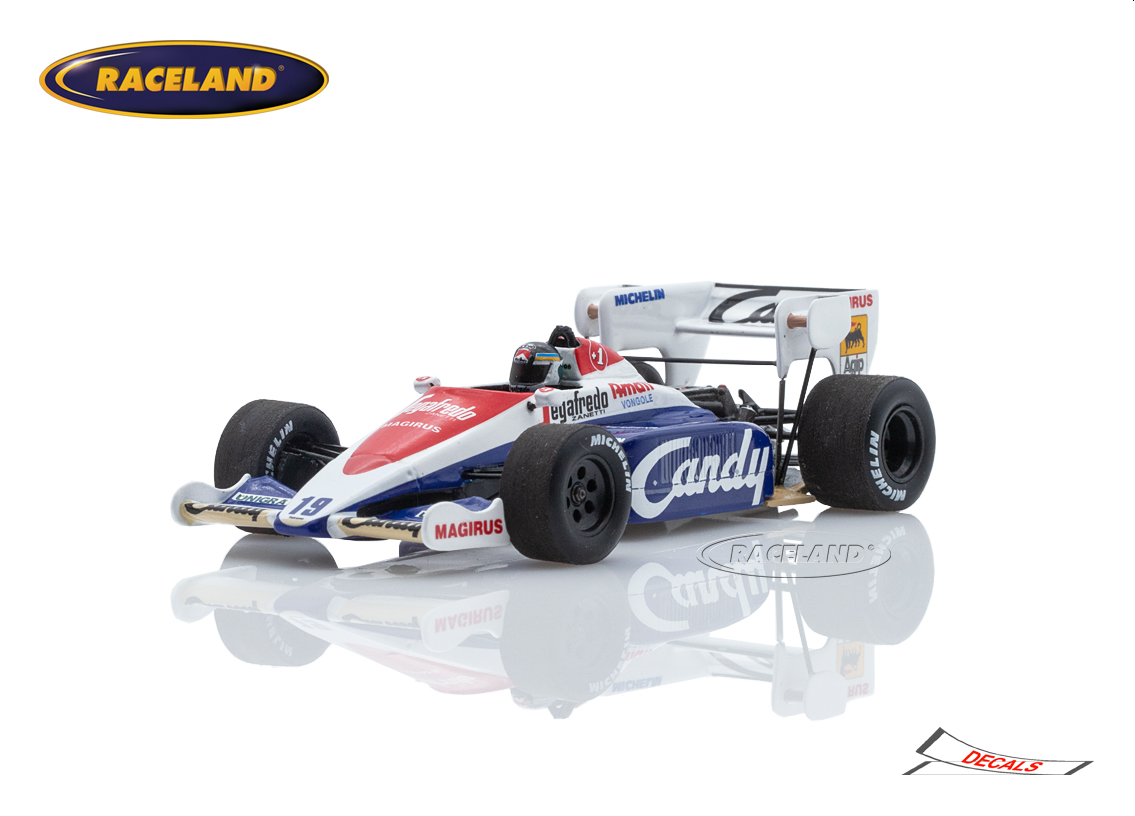 Toleman TG184 Hart Turbo F1 Candy 4° GP Italien Monza 1984