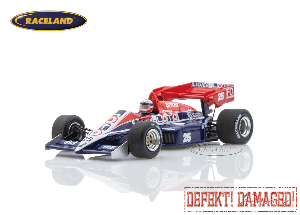 Ligier JS23 Renault V6 F1 Ligier Loto GP England Brands Hatch 1984
