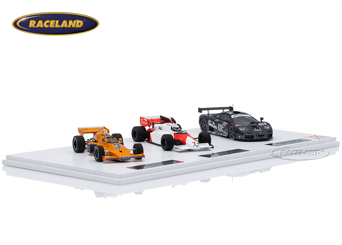 McLaren Triple Crown Geschenkset Sieger Indy 500, Le Mans und Formel 1