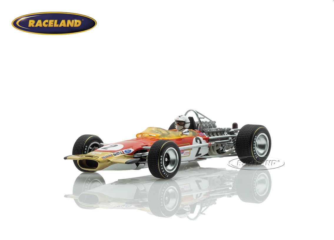 Lotus 49B Cosworth V8 F1 Gold Leaf 4° GP Monaco 1969