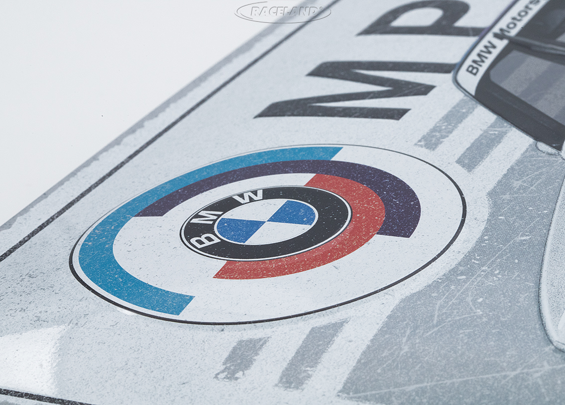 Blechschild BMW E30 M3 BMW Motorsport 30 x 40cm