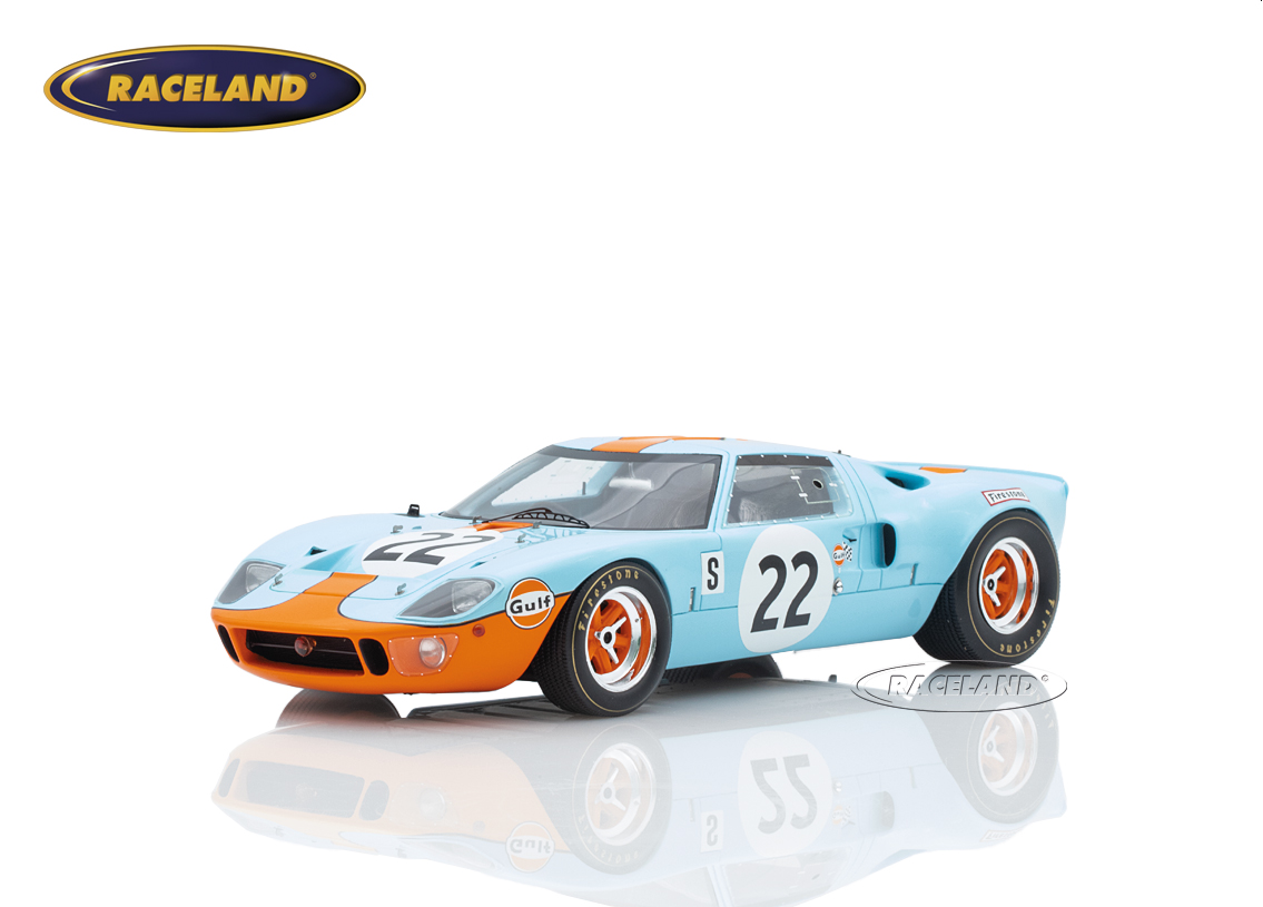 Ford GT40 Gulf John Wyer Automotive Sieger 12H Sebring WM 1969