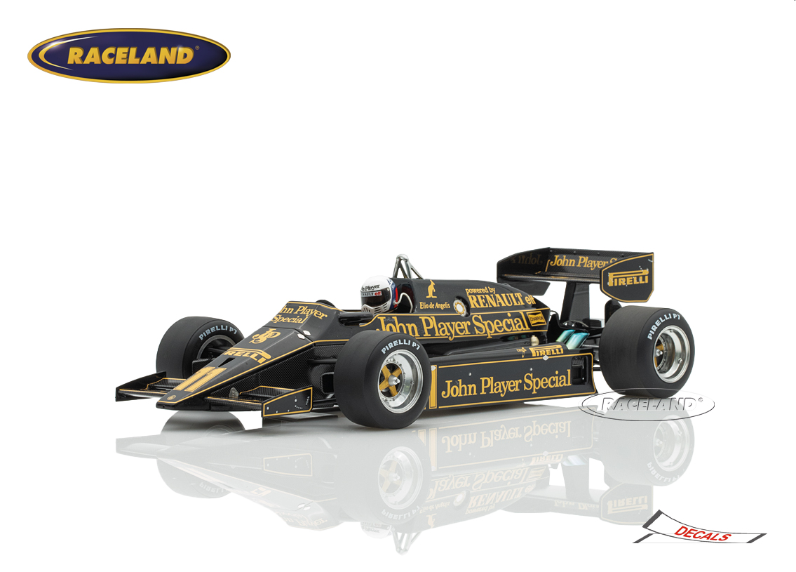 Lotus 93T Renault V6 Turbo F1 JPS John Player Special GP Monaco 1983