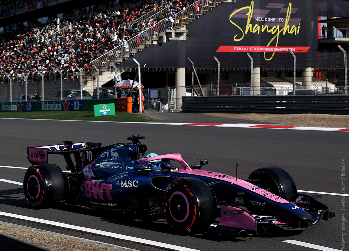 Alpine A526 Mercedes F1 BWT 6° GP China Shanghai 2026