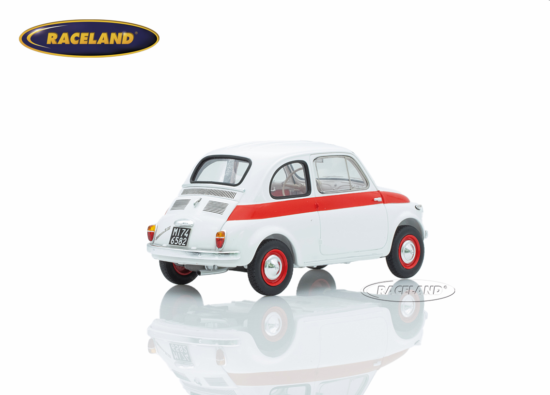 Fiat 500 Sport 1958 - weiß / rot