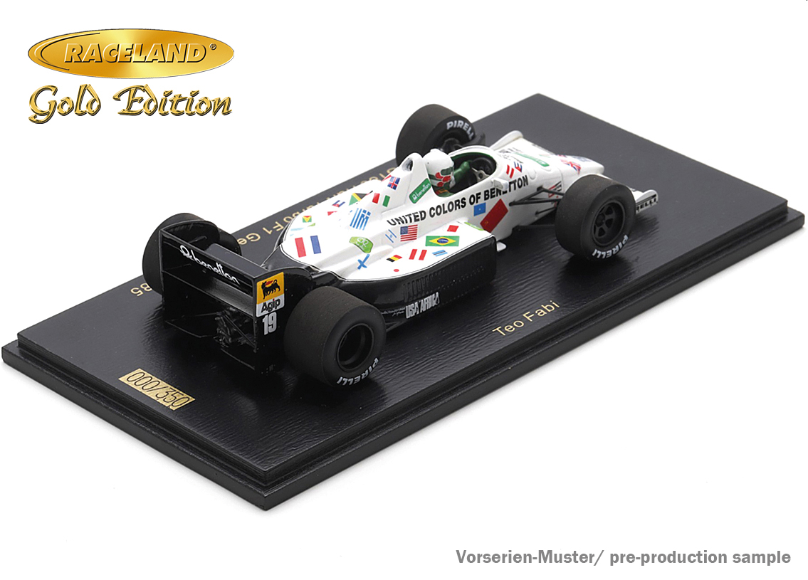 Toleman TG185 Hart Turbo F1 Benetton Pole Position GP Deutschland 1985