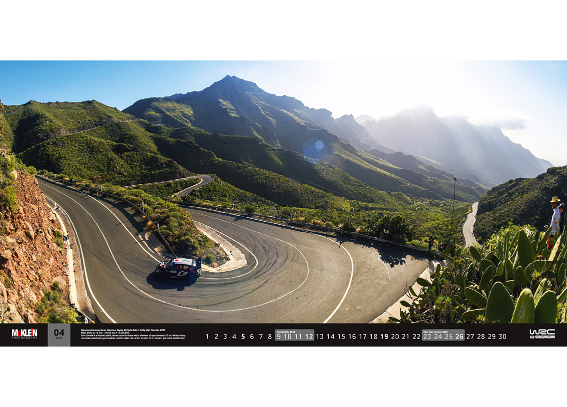 Rallye Kalender The Wider View 2026 95 x 48cm