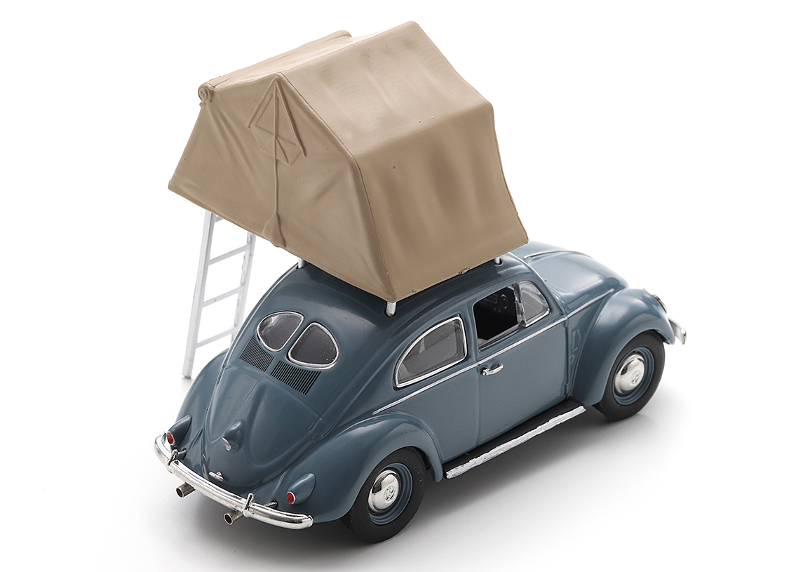 Volkswagen Käfer mit Dachzelt 1951 - blau