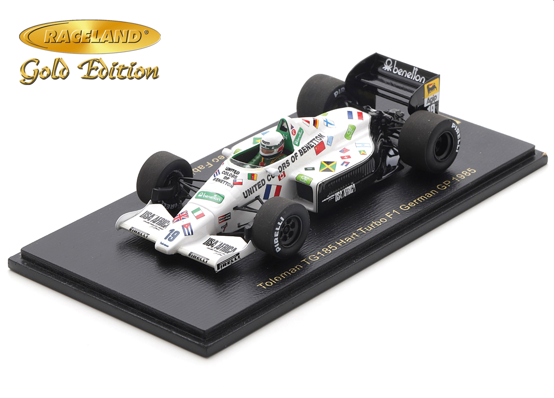 Toleman TG185 Hart Turbo F1 Benetton Pole Position GP Deutschland 1985