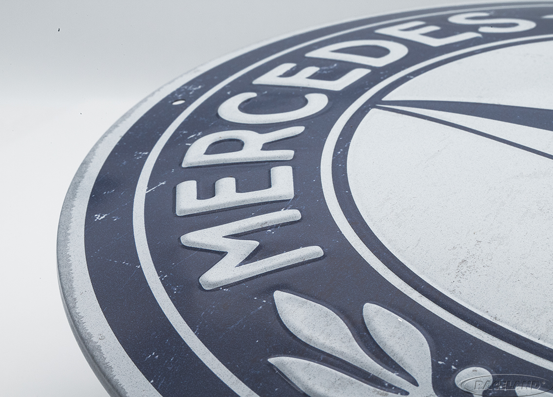 Blechschild Mercedes Benz Logo rund 35 x 35cm
