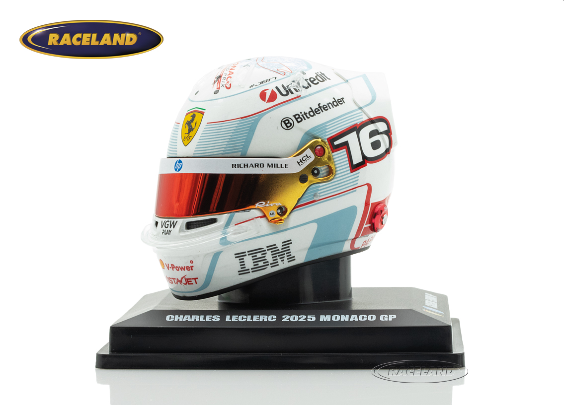 Helm Scuderia Ferrari F1 2° GP Monaco 2025