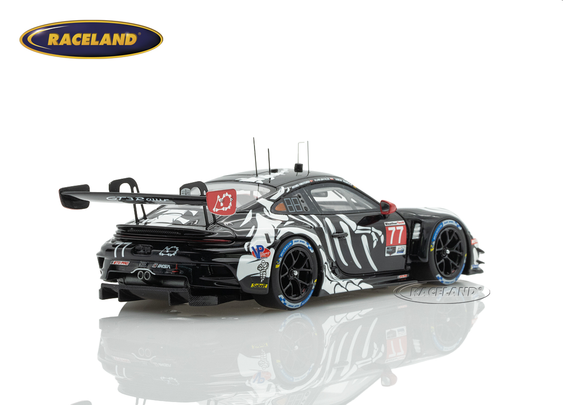 Porsche 911 GT3 R AO Racing Skeleton Rexy Petit Le Mans IMSA 2025